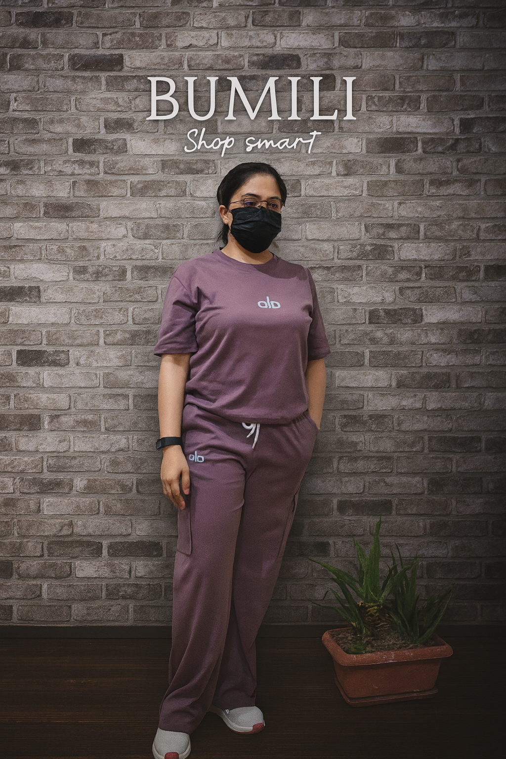 Bumili Women's Utility Tracksuit - Cargo Wide Leg Trousers | Premium Comfort Wear