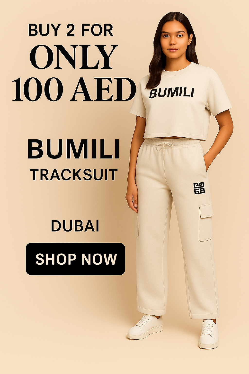 Bumili Cargo Tracksuit - Buy 2 for 100 AED Special Offer | Premium Cotton Blend