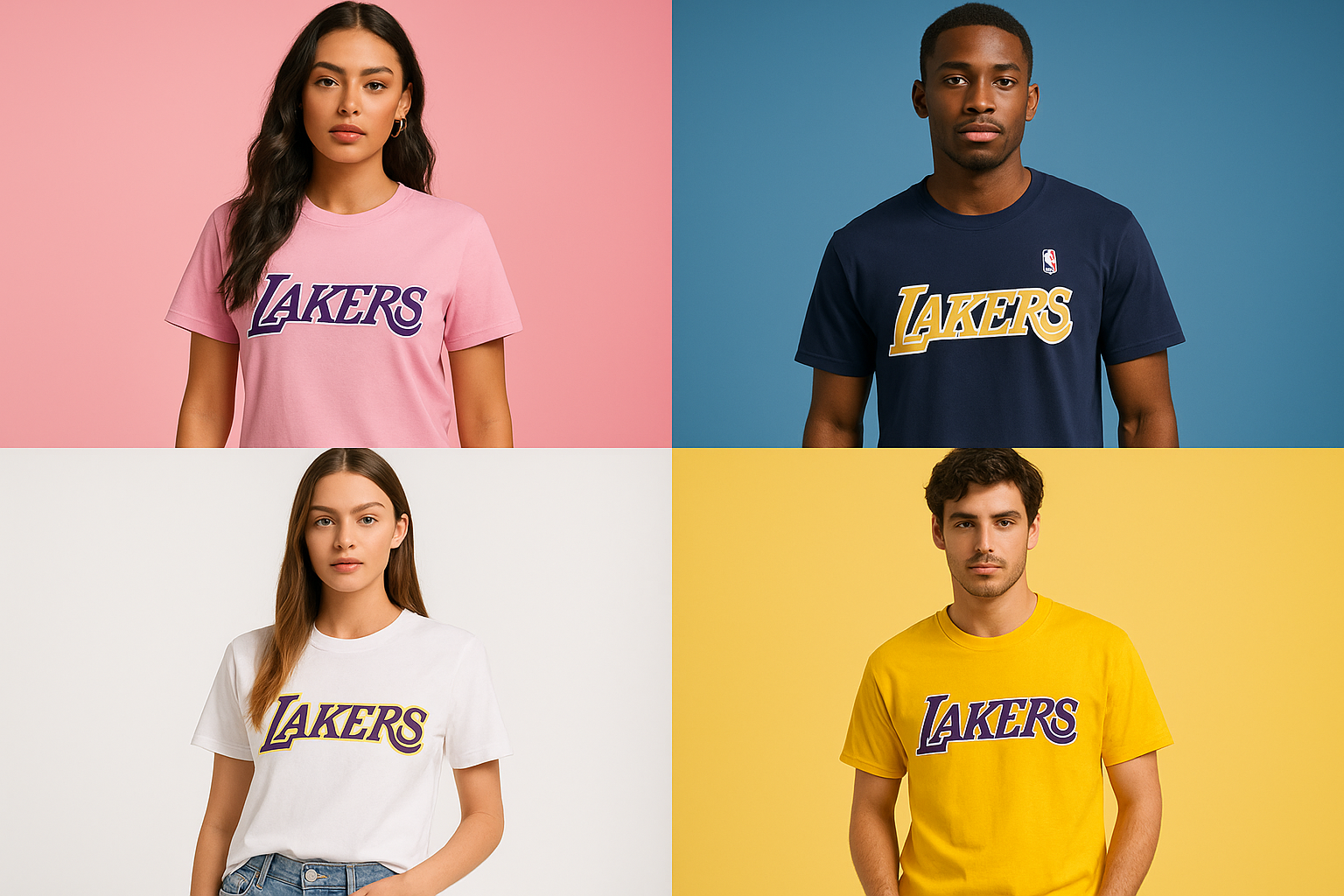 NBA Lakers 4 Pieces Bundle with Models