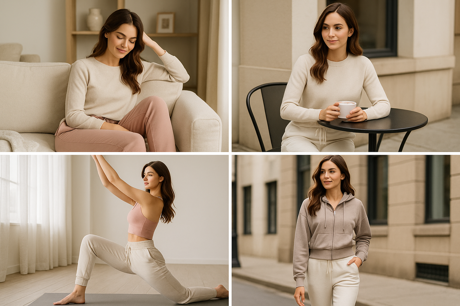 Women's lifestyle joggers photography